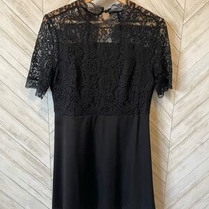 Elegant Black Lace Dress